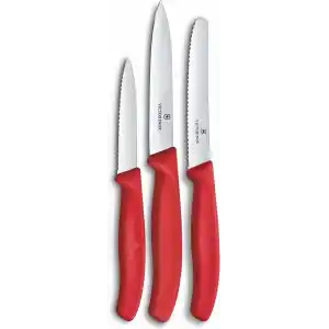 Victorinox 6.7111.34C1 Swiss Classic 3lü Bıçak Set, Kırmızı