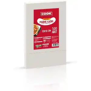 Cook EDT Kesilmiş Pişirme Kağıdı, 33 x 42 cm, 100 Yaprak