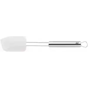 WMF Profi Plus Silikon Hamur Spatulası, 26 x 5,5 cm, Cromargan® Yüksek Kaliteli Yarı Mat Paslanmaz Çelik, 200°Cye Kadar Isıya Dayanıklı, Beyaz, Bulaşık Makinesinde Yıkanabilir