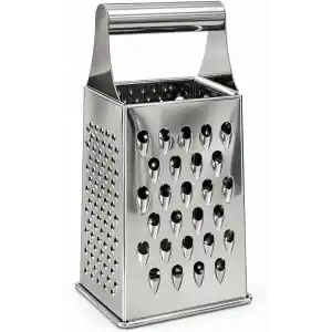 Çelik Idealısk Rende 4 Taraflı Büyük Boy Paslanmaz Çelik Rende Metal Saplı