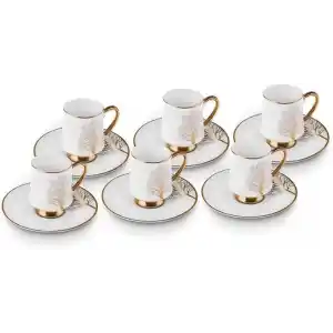 Karaca Afra Hayat Ağacı 6 Kişilik Kahve Fincan Takımı 90 ml