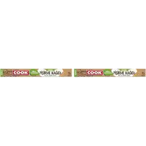 Cook Kesilmiş Doğal Pişirme Kağıdı 37x42 cm, 16lı (2 paketi)