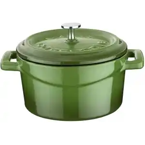 Lava Metal Döküm Mini Tencere, 10 cm, 0.35 L Hacim, Yeşil
