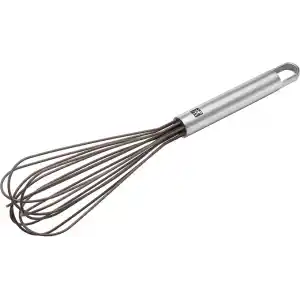 ZWILLING Pro çırpma teli, uzunluk: 28 cm, paslanmaz çelik ve gıda maddelerine uygun silikon, ergonomik şekilli sap, gümüş