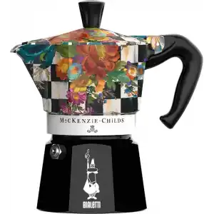 Bialetti Moka Express MacKenzie: 3 Cups Ocak Üstü Espresso Pişirici 130ml Karma Renk Alüminyum Gövde