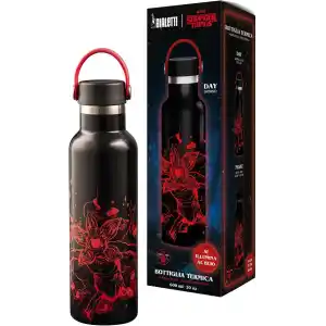 Bialetti Stranger Things Termos Şişe - Karanlıkta Parlayan - Mükemmel Sıcaklık Koruma Özelliği - Bulaşık Makinesinde Yıkanamaz - 600ml