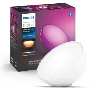 Philips Hue GO V2 Taşınabilir Akıllı Led Masa Lambası, Bluetooth Özellikli, Beyaz ve Renkli