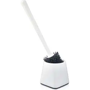 ATA HOME Silikon WC Tuvalet Banyo Fırçası Klozet Fırçası Beyaz Kare