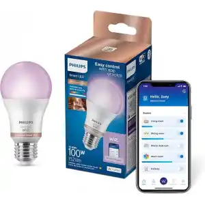 Philips Smart Lighting LED Ampul A60 E27 100W Eşdeğer RGB - Google Home, Alexa, HomeKit ve Matter uyumlu