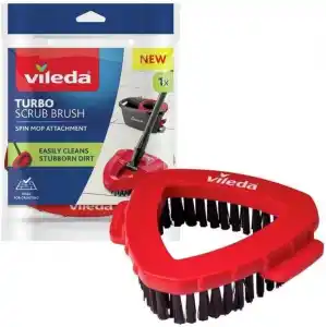 Vileda Turbo Scrub Brush Yedek Fırça Başlığı, Turbo ile Uyumlu, Zorlu Lekeler İçin