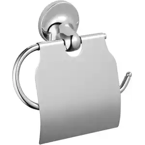 VitrA Marin A44945 Kapaklı Tuvalet Kağıtlığı, 10 x 10 x 10 cm; 360 gram, Krom