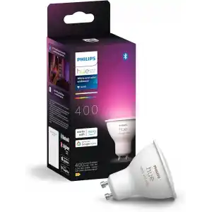 Philips Hue 4.2W Renkli Akıllı Spot Ampul GU10 Bluetooth uyumlu, Alexa, Apple Home ve Google Assistant ile sesli kontrol - 25.000 Saat Ampul Kullanım Ömrü
