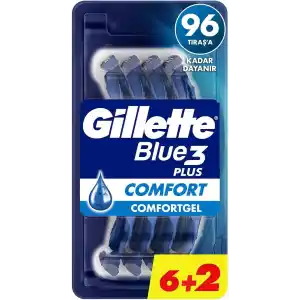 Gillette Blue3 Comfort Kullan At Erkek Tıraş Bıçağı 8 Adet