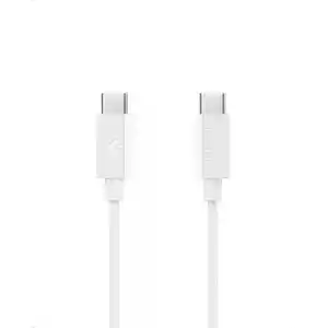 Spigen USB-C to USB-C 1 Metre Kablo 60W Güç/PPS 2.0 Super Hızlı Şarj / 480 Mbps Data Aktarım Hızı Type-C Ekstra Dayanıklı White - ACA08717
