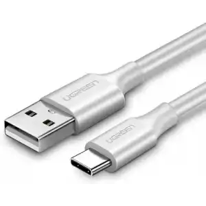Ugreen USB Type-C Şarj ve Data Kablosu, 1 Metre, Beyaz