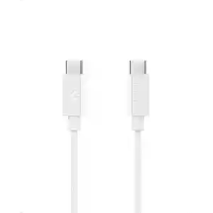 Spigen USB-C to USB-C 2 Metre Kablo 60W Güç/PPS 2.0 Desteği Super Hızlı Şarj / 480 Mbps Data Aktarım Hızı Type-C Ekstra Dayanıklı White - ACA08719