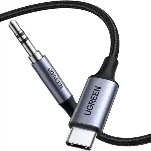 UGREEN USB C Aux Kablosu 3.3FT DAC Tip C - 3,5 mm Kulaklık Ses Adaptörü Hi-Fi Stereo Erkek Araba Yardımcı iPhone 17 Pro Max 16 Pro 15 Galaxy S25 S24 Ultra A56 iPad Pixel 10/9 (1M) ile Uyumlu
