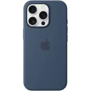 Apple iPhone 16 Pro için MagSafe özellikli Silikon Kılıf - Kot Rengi ​​​​​​​