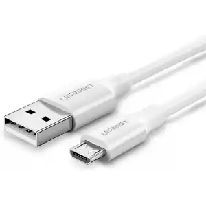 UGREEN 2.0 A USB-A & Micro-USB Data ve Şarj Kablosu, 50 Santimetre, Beyaz, 60140