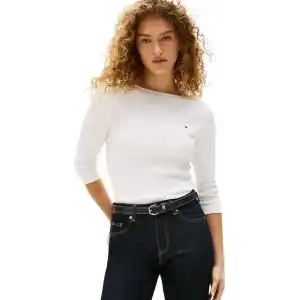 Tommy Hilfiger NEW CODY SLIM BOAT-NK 3/4SLV Gömlek Kadın