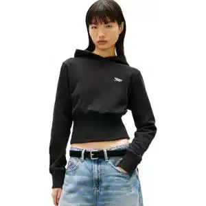 Tommy Hilfiger TJW SLIM SILVER SCRIPT HOODIE Sweatshirt Kadın