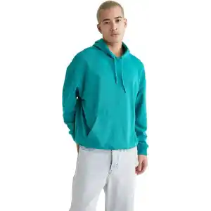 DeFacto Oversıze Kapüşonlu Sweatshirt B7849AXNS Erkek