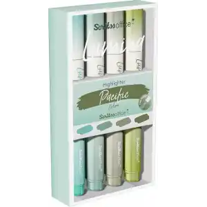 Scrikss Lumina Fosforlu Kalem Pasific, 4lü Set, Pasific
