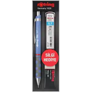 rOtring Tikky RD 0.7+Min Silgi Hediyeli - Menekşe Mavi