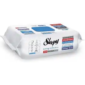 Sleepy Easy Clean Premium Çamaşır Suyu Katkılı Yüzey Temizlik Havlusu Mendili 100 Yaprak