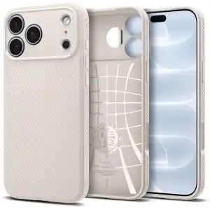 Spigen iPhone 18 Pro / 17 Pro ile Uyumlu Kılıf Liquid Air Natural Titanium - ACS09945