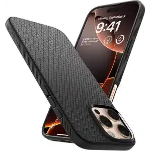 Spigen iPhone 16 Pro Max ile Uyumlu Kılıf Liquid Air Matte Black - ACS07988