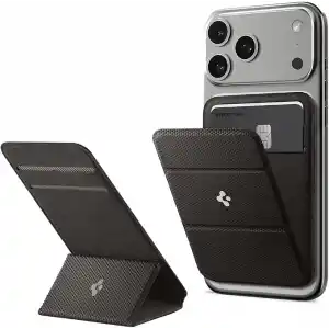 Spigen MagSafe Destekli Cüzdan Smart Fold Mag Fit Gunmetal - AMP02766