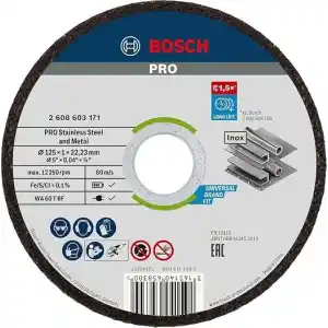 Bosch Professional Accessories için ayırma diski düz standart Inox – Rapido WA 60 T BF, 125 mm, 10-ER paket, 2608603255
