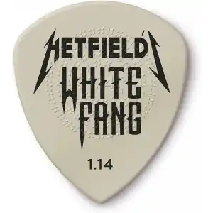 Jim Dunlop Dunlop Picks PH122P1.14 - Hetfield Beyaz Fang Akışı 1,14 mm - Oyuncu Paketi 6