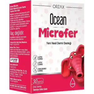 Ocean Microfer Demir Takviye Edici Gıda (Lipofer: Patentli Mikroenkapsüle Demir Kaynağı) - Damla - 30 ml