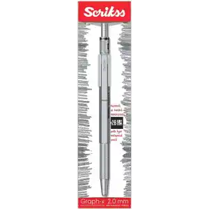 Scrikss Office Graphx Mekanik Kurşun Kalem Saten Gri 2 Mm