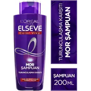 LOreal Paris Elseve Turunculaşma Karşıtı Mor Şampuan 200 ml