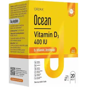 Ocean Vitamin D3 400 IU 130 Puf Oral Sprey (1 x 20 mL)