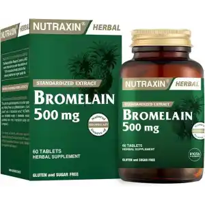 Nutraxin Herbal Bromelain 500 mg Takviye Edici Gıda (1 x 60 adet)