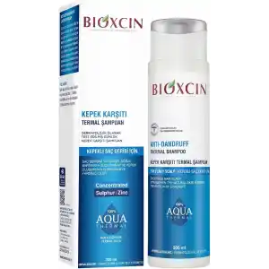Bioxcin Aqua Thermal Kepek Karşıtı Şampuan – Termal Su ve Bitkisel İçerikli Saç Bakımı – Yoğun Kepek Önleyici – 300 ml