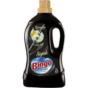 Bingo Sıvı Bakım Çamaşır Deterjanı, Siyah, 4 Lt