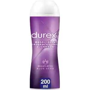 Durex Aloe Vera Özlü Play Kayganlaştırıcı & Masaj Jeli (1 x 200 ML), Erkek