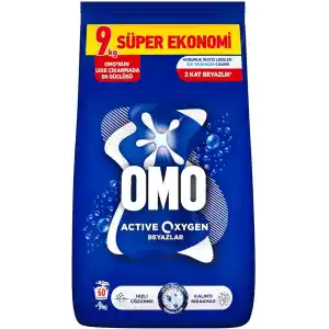 Omo Active Oxygen Beyazlar Toz Deterjanı 9 kg