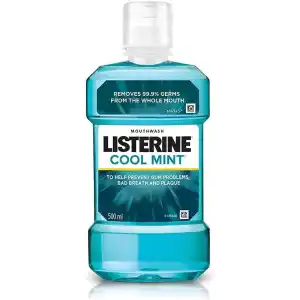 Listerine Cool Mint Ağız Bakım Suyu, 500 ml, 24 Saat Plak Karşıtı Koruma