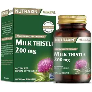 Nutraxin Herbal Milk Thistle 60 Tablet Takviye Edici Gıda