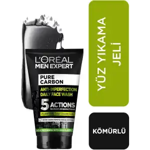 LOreal Paris Men Expert Pure Charcoal Cilt Problemlerine Karşı Savaşan Yüz Yıkama Jeli 100 ml