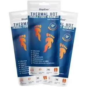 StopEver Thermal Hot Ayak Tabanlı Isıtıcı - Insole Foot warmer 3lü paket