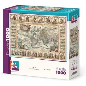 Yappuzz Eski Dünya Haritası 1000 Parça Puzzle