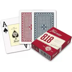 Fournier Poker Oyun Kartları Nº 818, Jumbo Endeks, Kırmızı veya Mavi