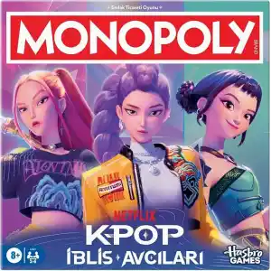 Monopoly: KPop İblis Avcıları Sürümü Kutu Oyunu | Çocuklar, Gençler ve Yetişkinler için Aile Oyunları | Çocuklar için Eğlenceli Hediyeler | 2 ila 6 Oyuncu | 8 Yaş ve Üzeri - Türkçe versiyonu